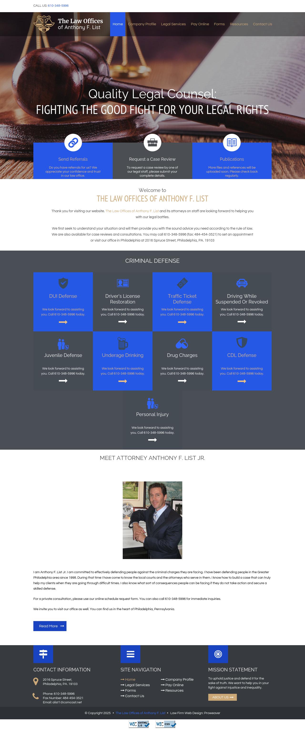 Anthony F. List - Media PA Lawyers