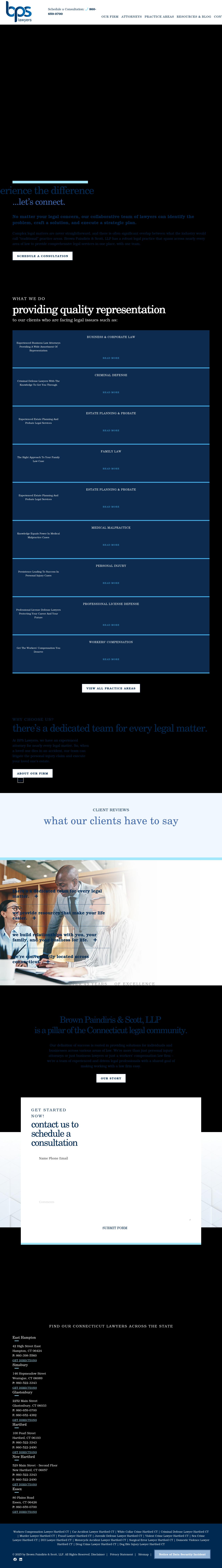 Brown Paindiris & Scott, LLP - East Hampton CT Lawyers