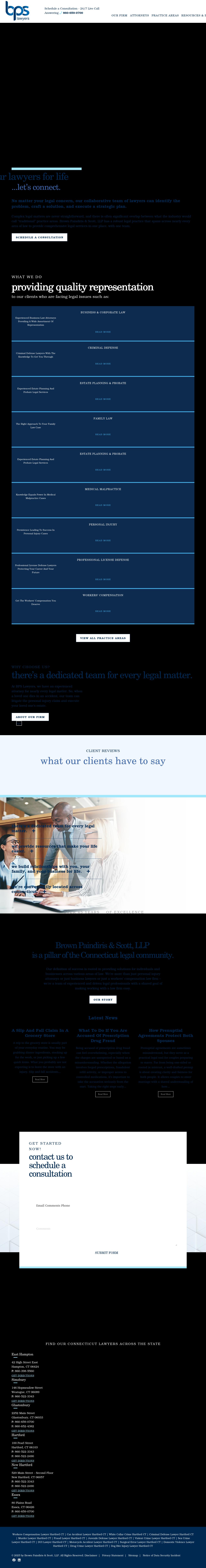 Brown, Paindiris & Scott LLP - Hartford CT Lawyers