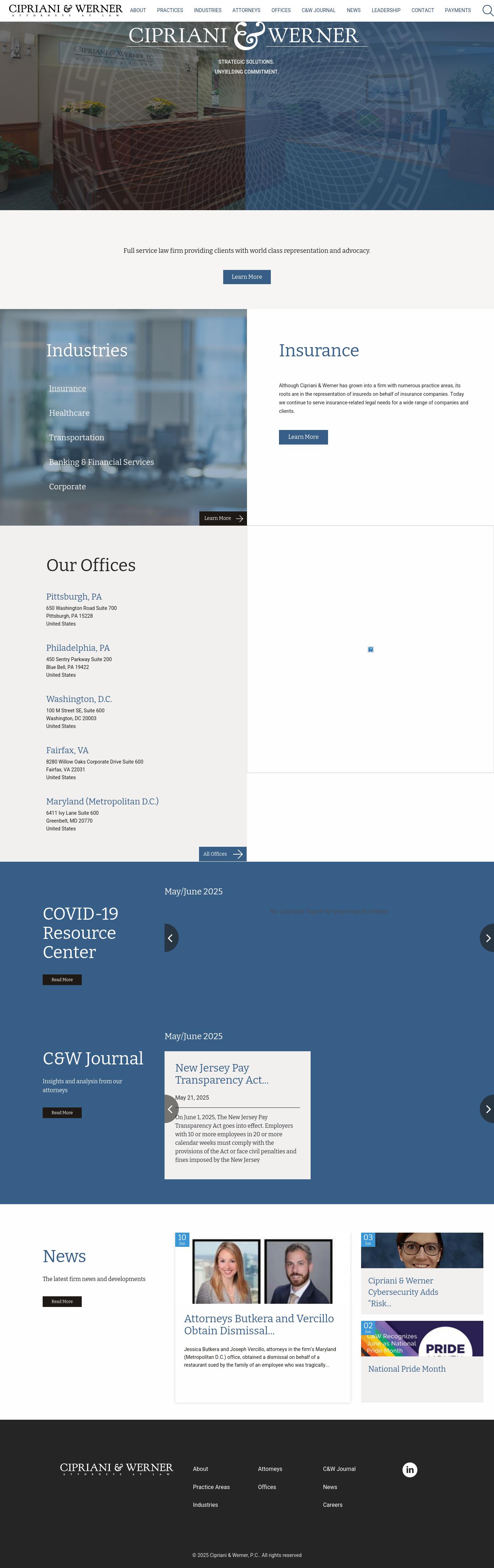 Cipriani & Werner, P.C. - Blue Bell PA Lawyers