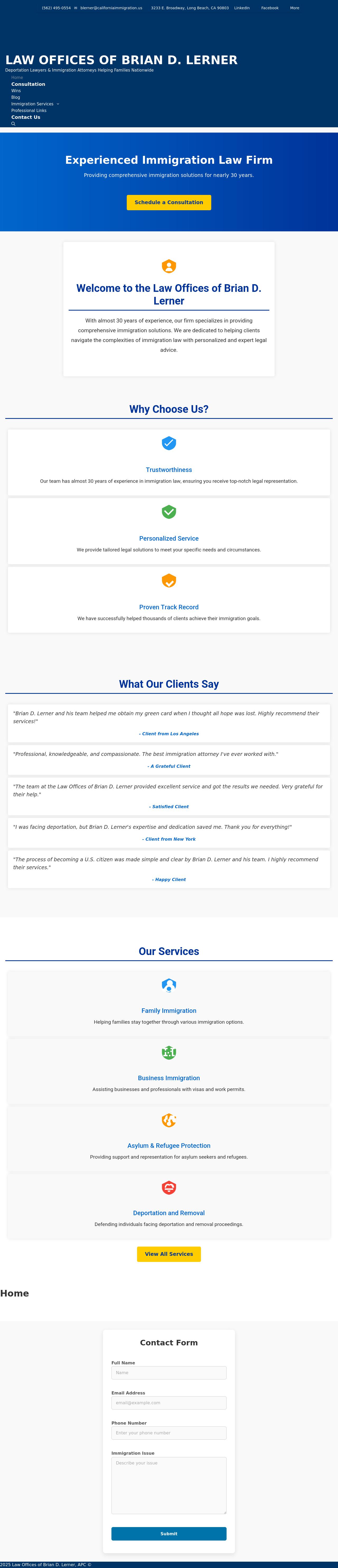 Law Offices Of Brian D. Lerner, A Professional Corporation - Los Angeles CA Lawyers