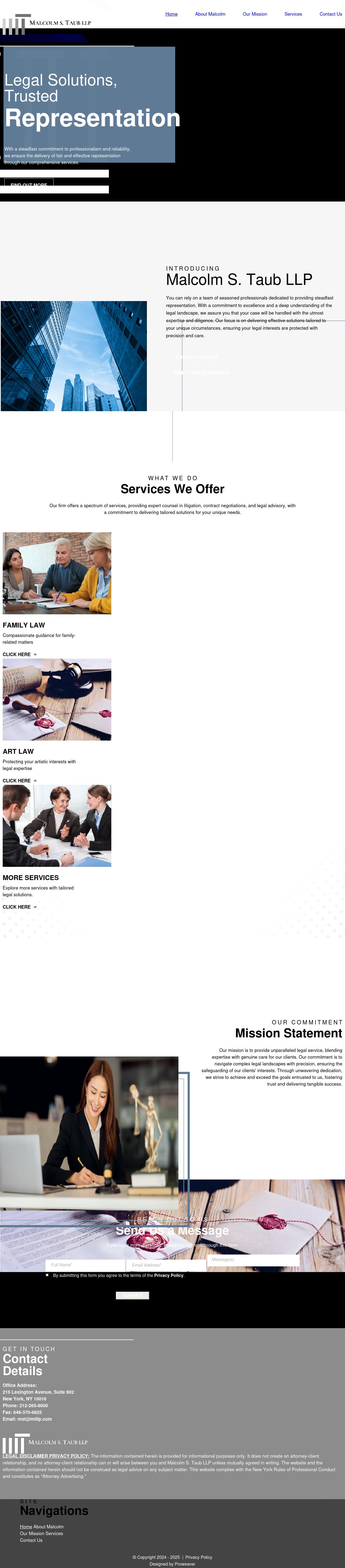Malcolm Stephen Taub, LLP - New York NY Lawyers