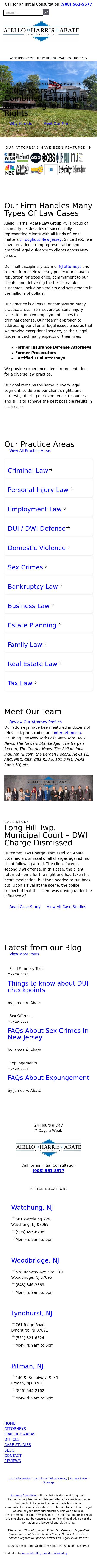 Aiello, Harris, Marth, Tunnero, Pastor & Schiffman, PC Attorneys At Law - Woodbridge NJ Lawyers