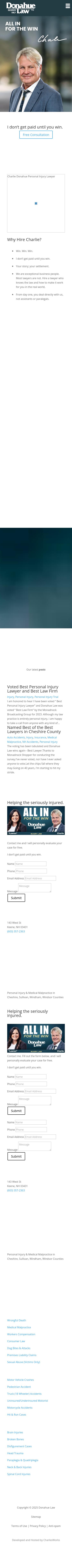 Charlie A. Donahue, Donahue Law, P.A. - Spofford NH Lawyers