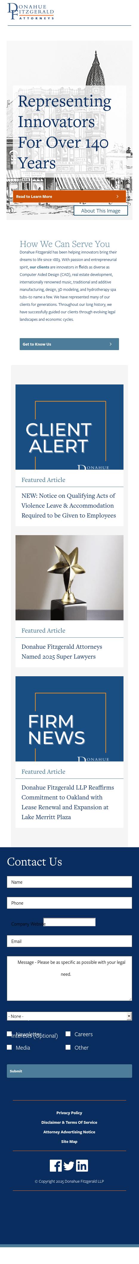 Donahue Fitzgerald LLP - Oakland CA Lawyers