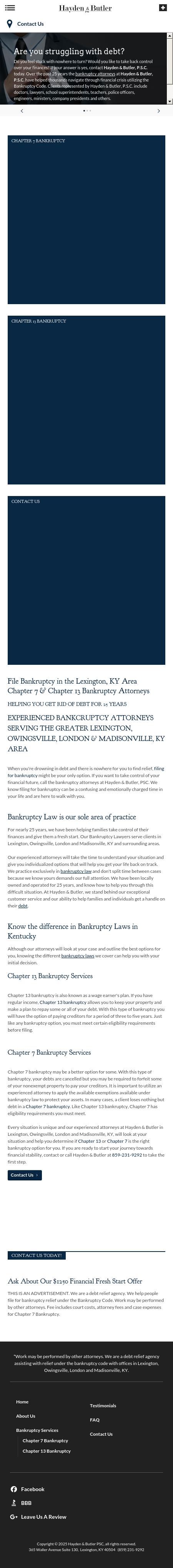 Hayden & Butler, P.S.C. - Lexington KY Lawyers