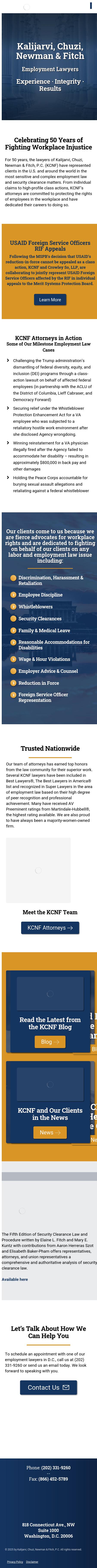 Kalijarvi, Chuzi, Newman & Fitch, P.C. - Washington DC Lawyers