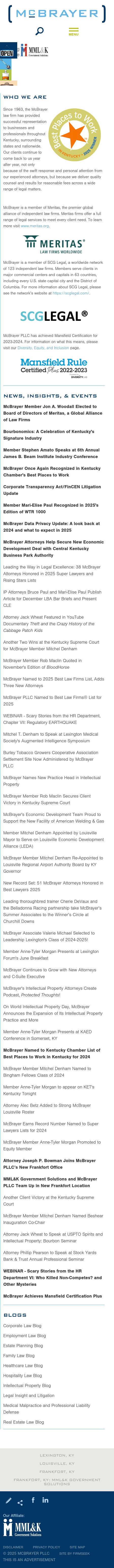 McBrayer, McGinnis, Leslie & Kirkland, PLLC - Washington DC Lawyers
