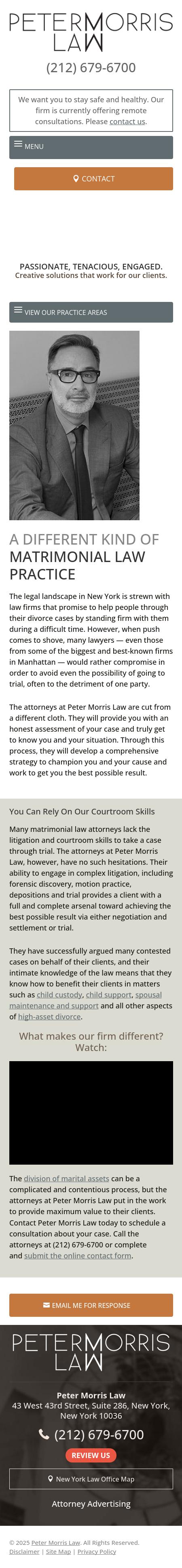 Peter Morris Law - New York  NY Lawyers