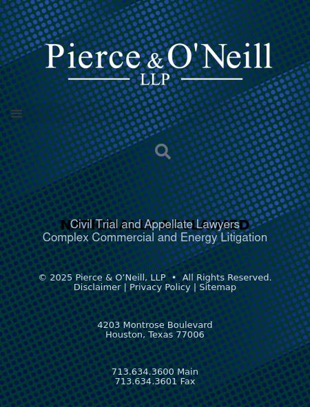 Pierce & O'Neill, LLP - Houston TX Lawyers