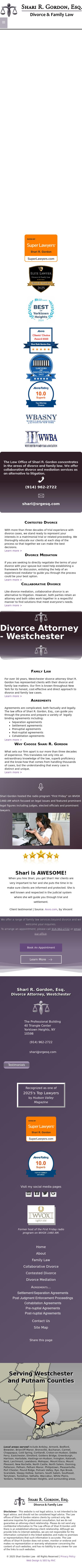 The Law Offices of Shari R. Gordon - White Plains NY Lawyers