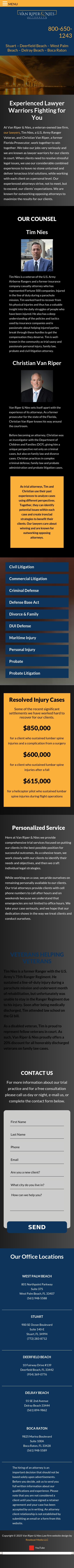 Van Riper & Nies Attorneys - Stuart FL Lawyers