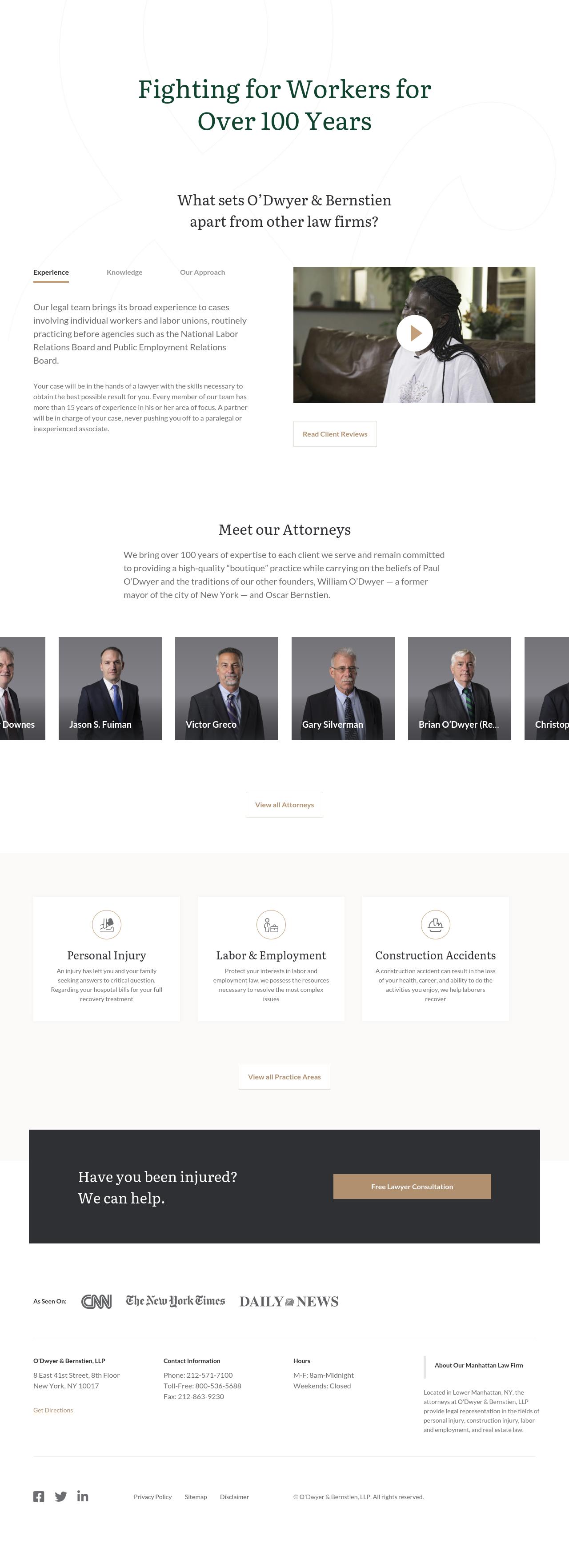 O'Dwyer & Bernstien, LLP - New York NY Lawyers