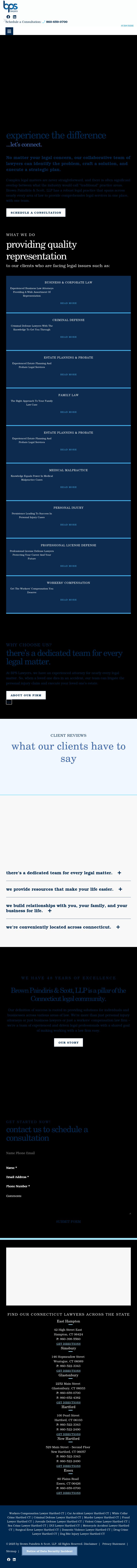Brown Paindiris & Scott, LLP - East Hampton CT Lawyers