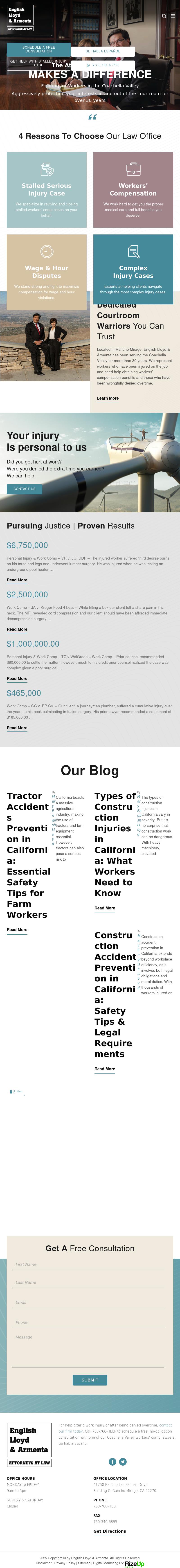 English Lloyd & Armenta - Rancho Mirage CA Lawyers