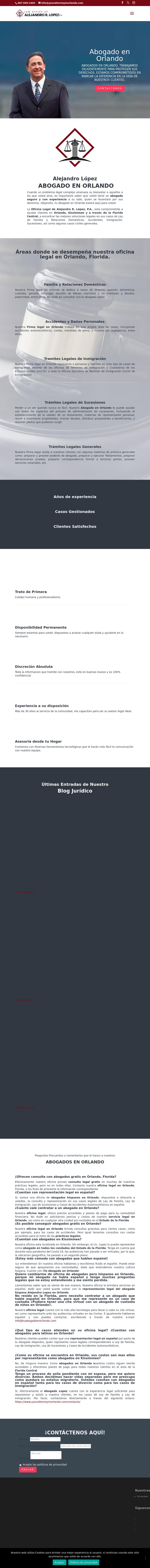 Law Office of Alejandro R. Lopez, P.A. - Orlando FL Lawyers