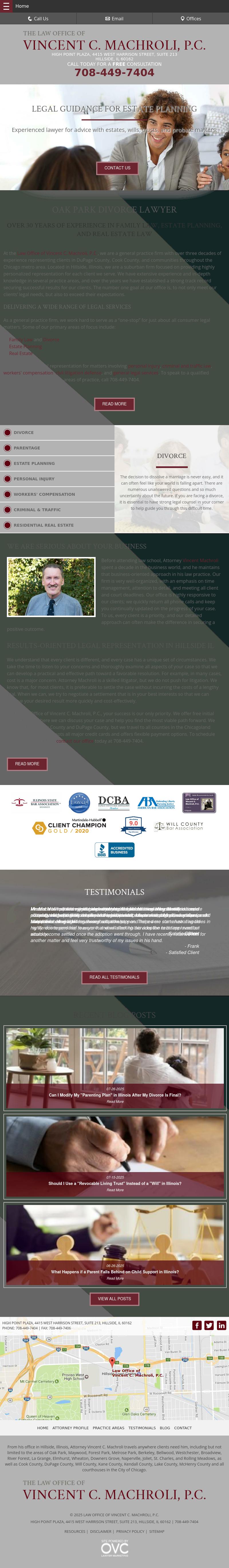 Law Office of Vincent C. Machroli, P.C. - Hillside IL Lawyers