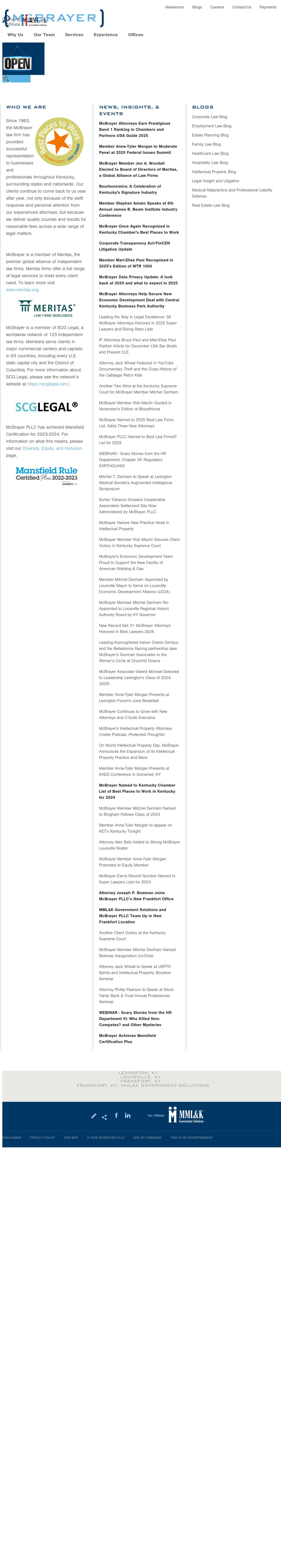 McBrayer, McGinnis, Leslie & Kirkland, PLLC - Washington DC Lawyers