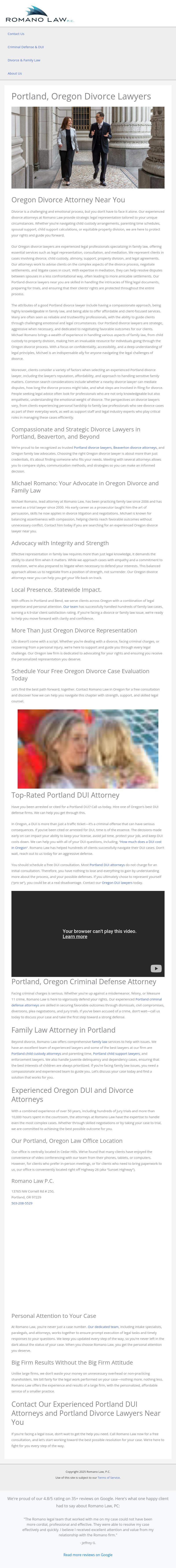 Romano Law, P.C. - Bend OR Lawyers