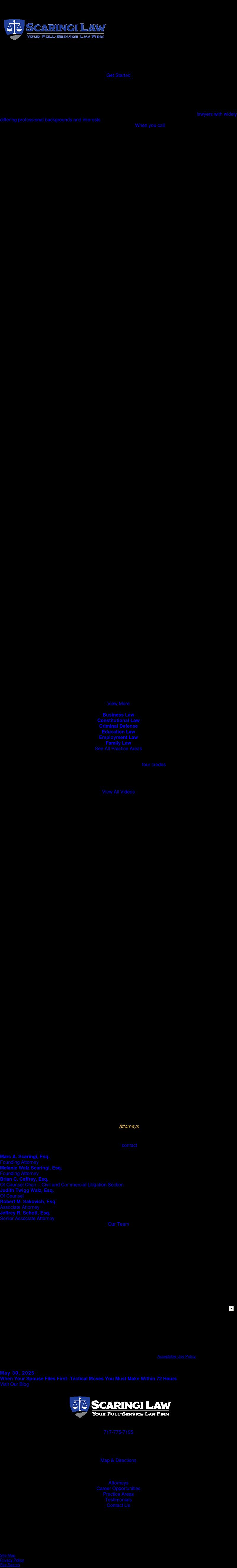 Scaringi & Scaringi, P.C. - Harrisburg PA Lawyers