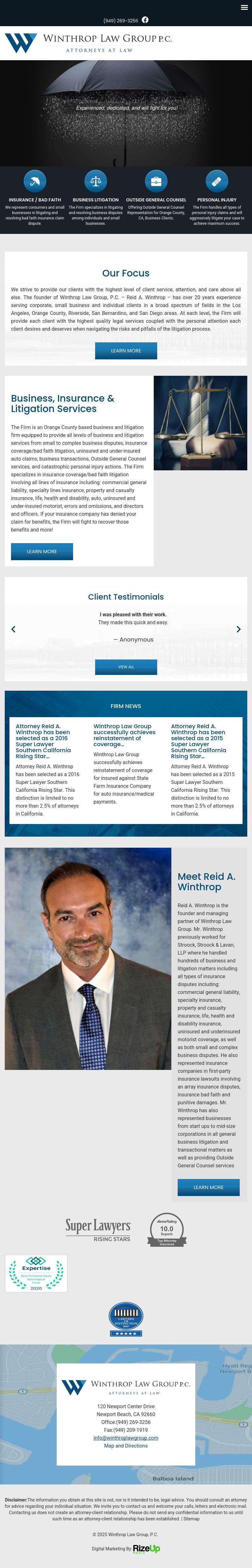 Winthrop Law Group - Newport Beach CA Lawyers